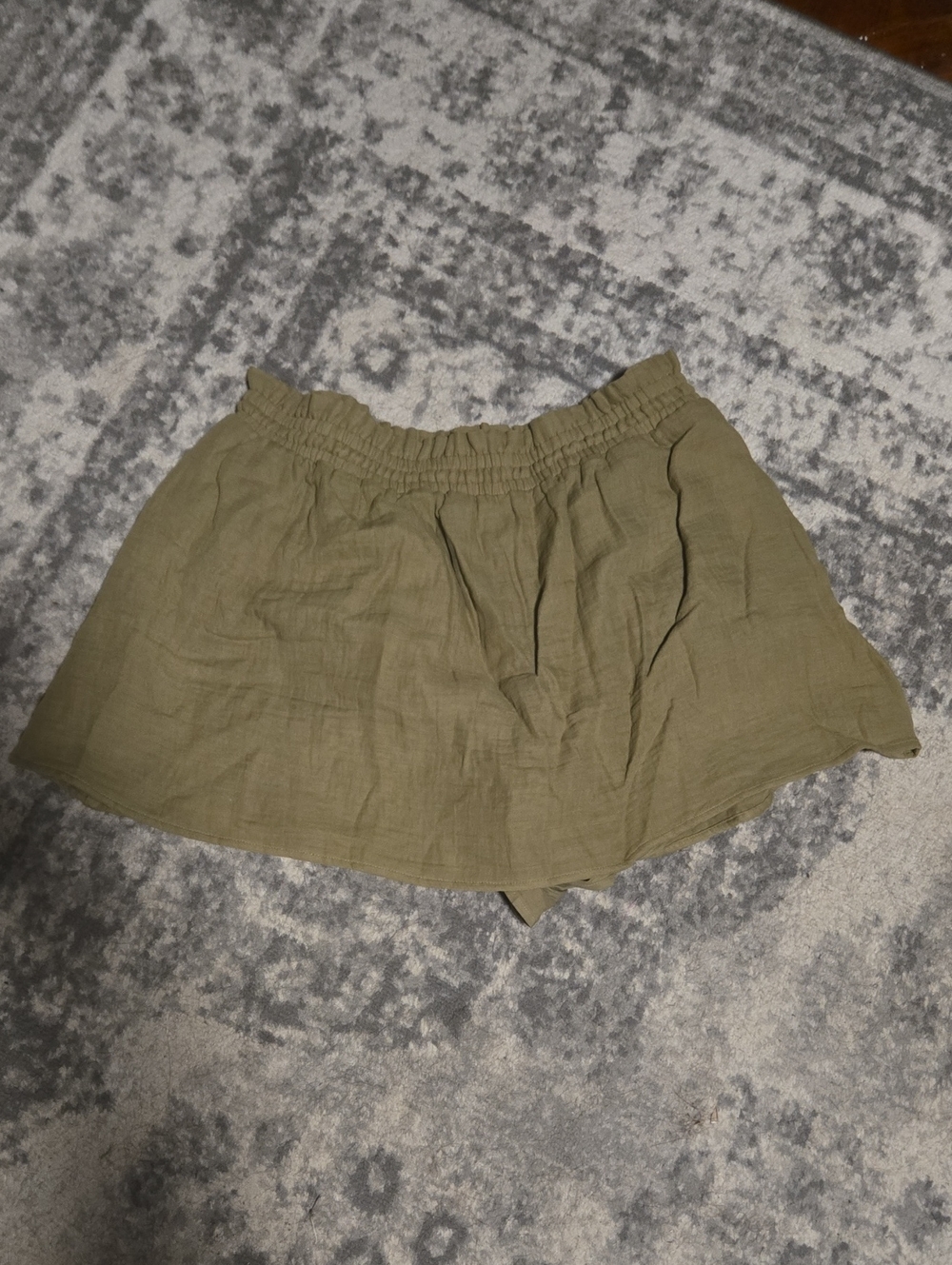 Old Navy Olive Green Elastic-Waist Skort